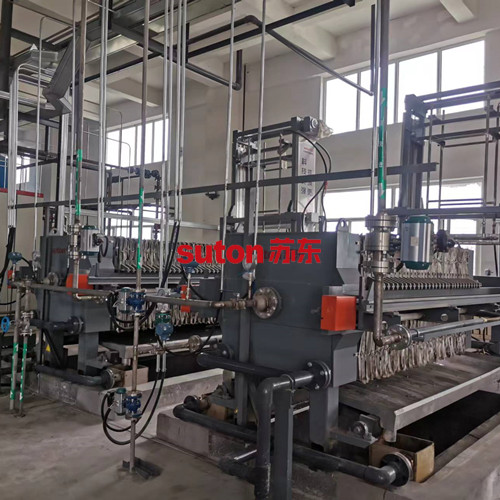La relación de reducción de lodo de la prensa de filtro de diafragma automático de alta presión controlada por el programa Sudong supera el 60%